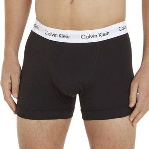 Calvin Klein trunks (3-pack), heren boxers normale lengte, zwart, wit en gestreept