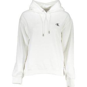 Calvin Klein Jeans Ck Embroidery Hoodie Hoodie Dames, Helder Wit