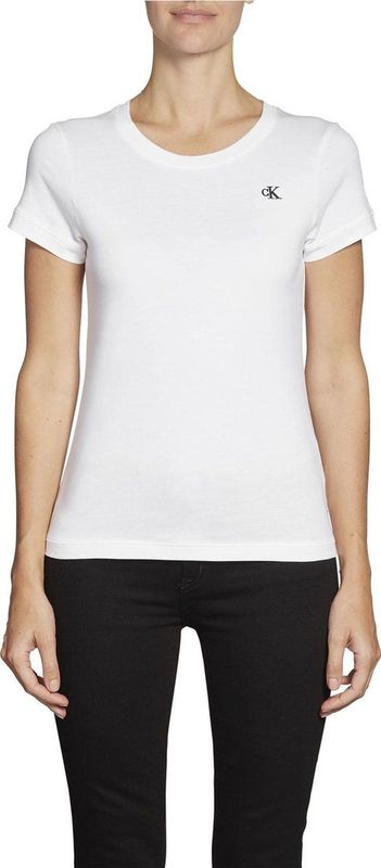 Calvin Klein Jeans T-Shirt CK EMBROIDERY SLIM TEE mit gesticktem CK Logo auf der Brust