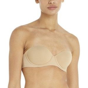 Calvin Klein Damesbeha zonder bandjes, beige (bare), 65C