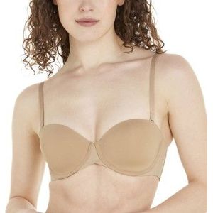 Calvin Klein - Lightly Lined Strapless BH - Zwart - Katoen