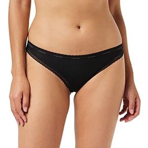 String - Bottoms Up - Slips - Zwart - Jersey Microvezel met Kanten Detail