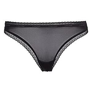 Calvin Klein Uniseks lingerie string (2 stuks), zwart.