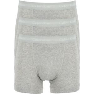 Calvin Klein 3-Pack Trunks heren - Boxershorts met korte pijpjes - Heren onderbroek  - Grijs
