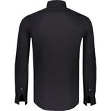 Calvin Klein Businesshemd POPLIN STRETCH SLIM SHIRT mit Kentkragen, Logoprint auf Brusthöhe