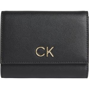 Calvin Klein Dames Billfold Portemonneedrukknop portemonnee Textiel - Zwart