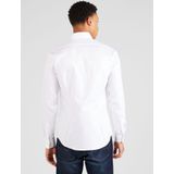 Overhemd - Effen - Katoen - Kentkraag - Lange Mouw - Slim Fit