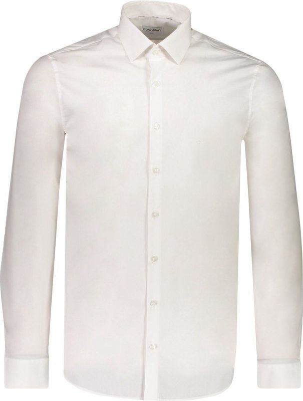 Calvin Klein - Slim Fit Overhemd - Lichtblauw - Katoen - Strijkvriendelijk