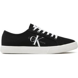 Calvin Klein Jeans Essentiële Gevulkaniseerde 1 Heren Zwarte Sportschoenen, Zwart, 40.5 EU