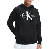 Calvin Klein Jeans - Monogram Hoodie - Pullover - Zwart - Katoen
