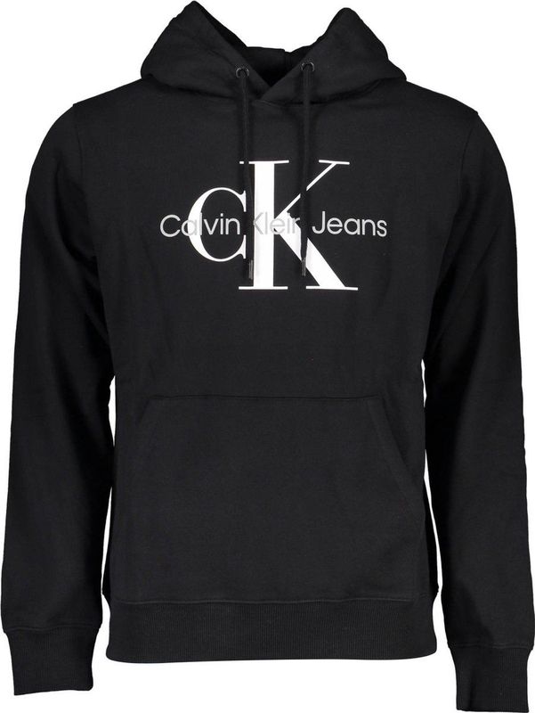 Calvin Klein Jeans - Monogram Hoodie - Pullover - Zwart - Katoen