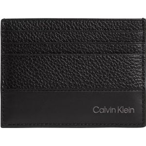 Calvin Klein Heren pasjeshouder Leer - Zwart