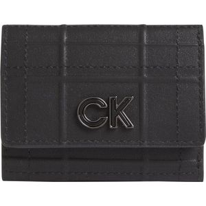 Calvin Klein - Re-lock trifold XXS quilt portemonnee - RFID - dames - black