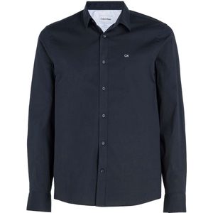 Calvin Klein, Heren, Overhemden, Zwart, Maat: XS Katoen,