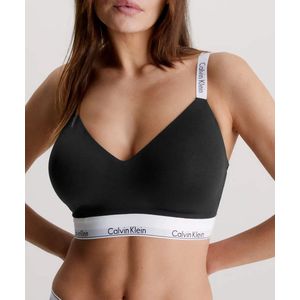 Calvin Klein - Bralette - Zwart - Full cup Light lined - Stevige katoenen bralette - Verstelbare bandjes