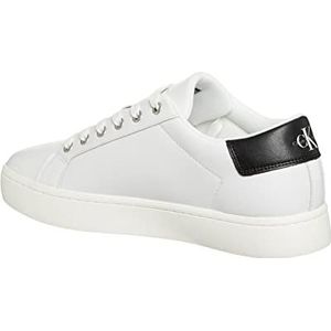 Calvin Klein Klassieke Cupsole Laceup Lage LTH Sneaker voor heren, helder wit, 11 UK, Helder Wit, 45 EU
