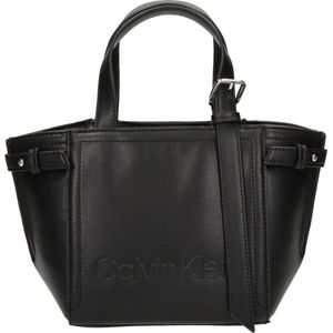 Calvin Klein Minimal Hardware Tote dames schoudertas - Zwart - Maat Geen