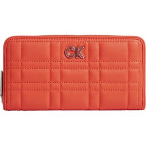 Calvin Klein - Re-lock quilt large z/a portemonnee - dames - deep orange