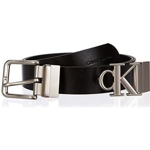 Calvin Klein Jeans Heren Classic + Monogram Riem 35 MM Giftpacks, Zwart, 90