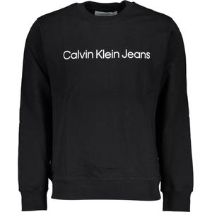 Calvin Klein Jeans Heren Core Instit Logo Sweatshirt, zwart., XXS