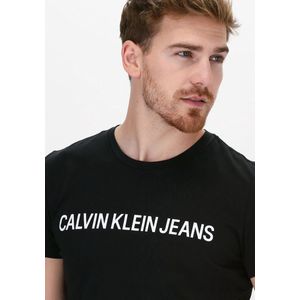 Slim Organic Cotton Logo T-shirt - Calvin Klein - Black - Men - XXS