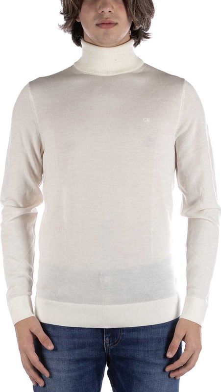 Calvin Klein Jeans, Heren, Truien, Beige, Maat: M Wol,