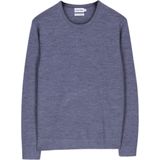 Calvin Klein - Trui - Blauw - 100% Merinowol - Regular Fit