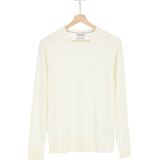 Calvin Klein - Pullover - Roomwit - 100% Merinowol