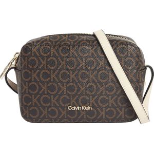 Calvin Klein crossbody tas met logoprint bruin