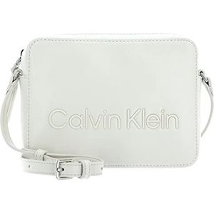 Calvin Klein Dames Ck Set Camera Bag K60k610180 Crossovers, One Size, Wit (Donker Ecru), Eén maat