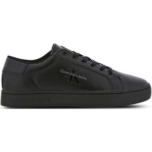 Calvin Klein Heren klassieke Cupsole Laceup Low LTH Sneaker, Triple Black, 6.5 UK, Zwart, 40.5 EU