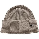 Calvin Klein Dames Re-Lock Beanie Overige Hoed, Diepe Taupe, one size