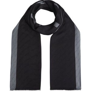 Calvin Klein - Monogram jacquard printed sjaal - dames - black