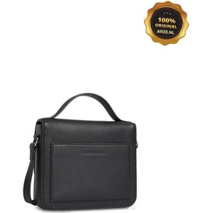Calvin Klein CKJ Minimal Monogram Boxy Flap Crossbody Bag 19 Black, Zwart (zwart), Eén maat