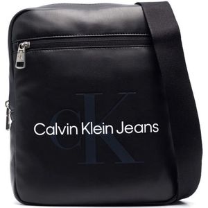 Calvin Klein Jeans, Tassen, Heren, Zwart, ONE Size, Polyester, Schoudertas