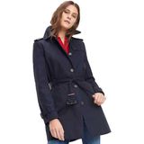 Tommy Hilfiger Trenchcoat Dames - Nachtblauw - Heritage Design