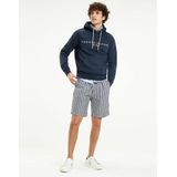 Tommy Hilfiger - Hoodie - Flex Fleece - Contrasterend Trekkoord - Logo