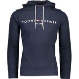 Tommy Hilfiger - Hoodie - Flex Fleece - Contrasterend Trekkoord - Logo