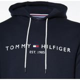 Tommy Hilfiger - Hoodie - Flex Fleece - Contrasterend Trekkoord - Logo