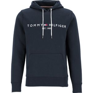 Tommy Hilfiger - Core Tommy Logo - Sweatshirt - Blauw - Katoen/Polyester