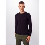 Tommy Hilfiger - STRETCH SLIM FIT LONG SLEEVE TEE - T-shirt - Marine