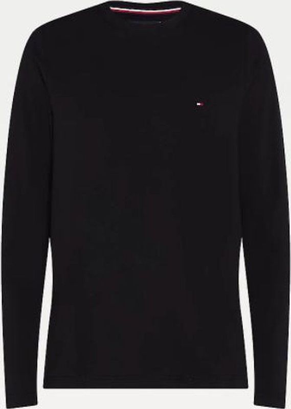 Tommy Hilfiger - STRETCH SLIM FIT LONG SLEEVE TEE - T-shirt - Marine