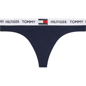 Tommy Hilfiger - String - Donkerblauw - Katoen - Biologisch Katoen