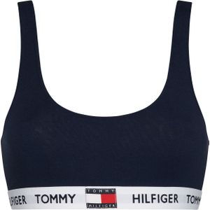 Tommy Hilfiger dames Tommy 85 bralette - katoen ongevoerd - donkerblauw - Maat: S