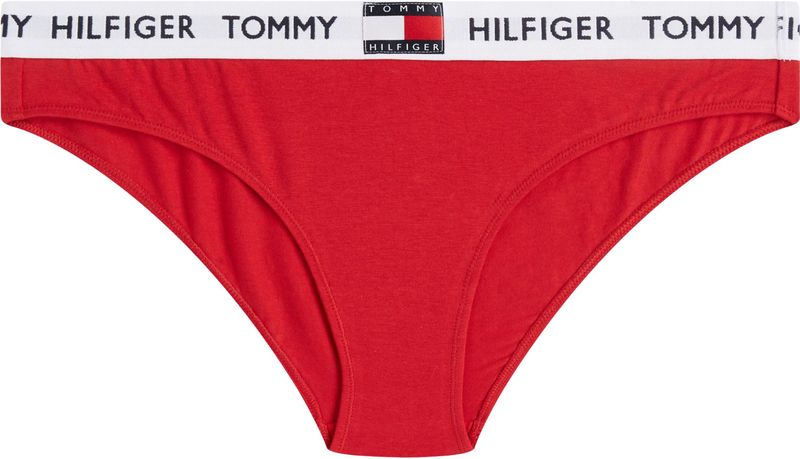 Tommy Hilfiger - Tommy 85 Bikini - Katoen - Wit - Tango Rood