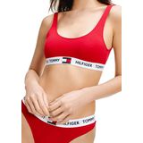 Tommy Hilfiger - Tommy 85 - Bralette - Rood - Katoen Ongevoerd