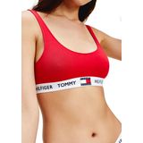 Tommy Hilfiger - Tommy 85 - Bralette - Rood - Katoen Ongevoerd