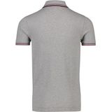 Tommy Hilfiger Core slim fit polo - heren polo met contrastbiezen - grijs melange