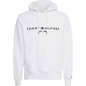 Tommy Hilfiger, Heren, Sweatshirts & Hoodies, Wit, Maat: XL Katoen,