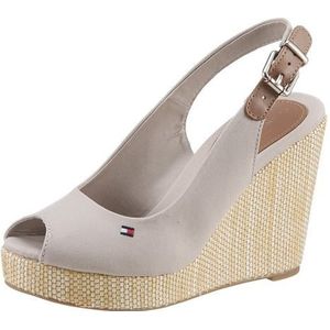 Tommy Hilfiger Sleehaksandaaltjes ICONIC ELENA SLING BACK WEDGE